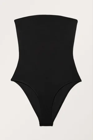 Monki Cheeky Bandeau Swimsuit