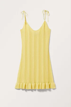 Monki Short Pointelle-knitted Dress