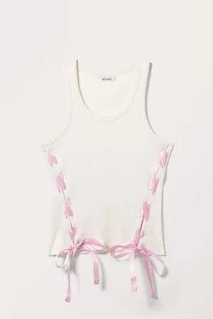 Monki Tie Detailed Tank Top