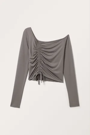 Monki Asymmetric One Shoulder Top