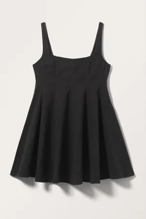 Monki A-line Mini Denim Dress