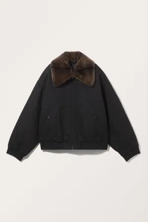 Monki Loose Padded Bomber Jacket