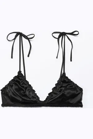 Monki Satin Tie Strap Bralette