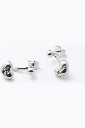 Monki Heart Pin Earrings
