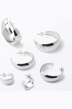 Monki 3-pack Wide Hoop Earrings