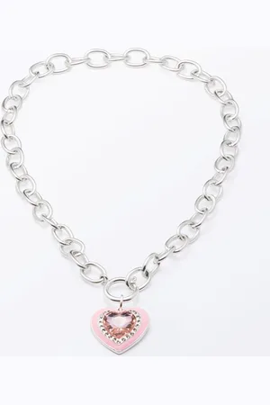 Monki Bold Heart Necklace