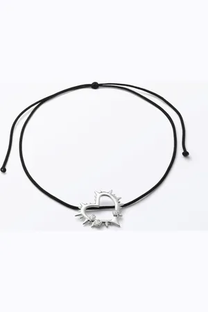 Monki Spiky Heart Necklace