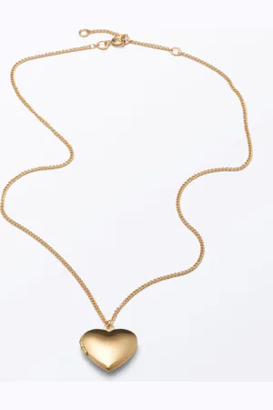 Monki Heart Locket Chain Necklace