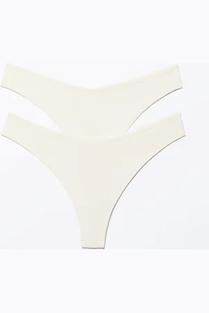 Monki 2-pack Low Waist Modal Thongs