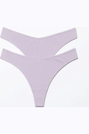 Monki 2-pack Low Waist Modal Thongs