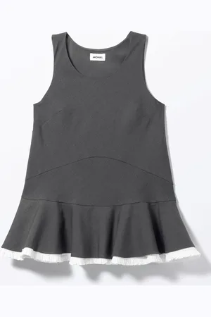 Monki Sleeveless Peplum Hem Mini Dress