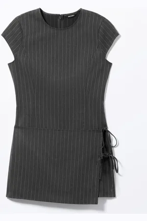 Monki Short Cap-Sleeved Wrap Skirt Dress