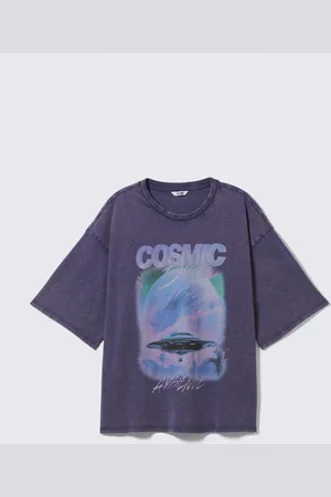Monki Boxy Fit Printed T-Shirt