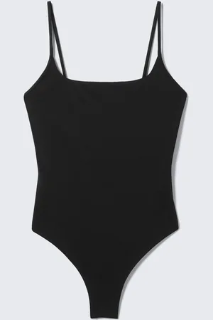 Monki Low Back Scoop Neck Swimsuit
