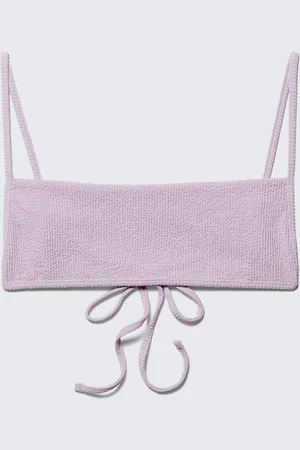 Monki Structured Square Neck Bikini Top