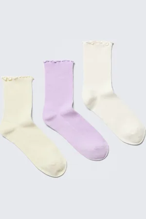 Monki 3-pack Frill Socks