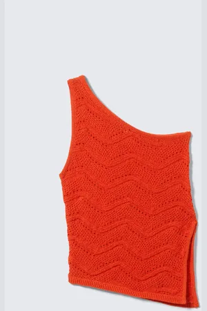 Monki Knitted One-Shoulder Top
