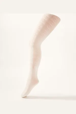Monsoon Cable Knit Tights with Natural Bamboo Fibres