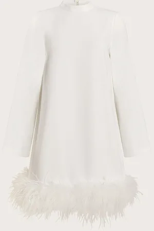 Monsoon Andrea Feather Wedding Dress
