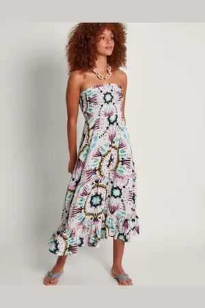 Monsoon Allegra Bandeau Dress Ivory
