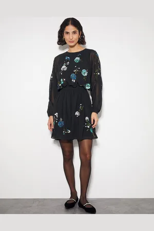 Monsoon Penelope Embellished Tunic Mini Dress