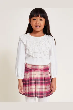 Monsoon Pleated Tartan Skort