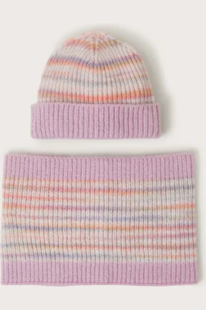 Monsoon Space Dye Knit Beanie and Snood Set