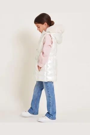 Monsoon Iridescent Puffer Hooded Gilet