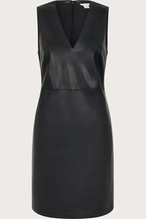 Monsoon Peri Sleeveless Faux Leather Mini Dress