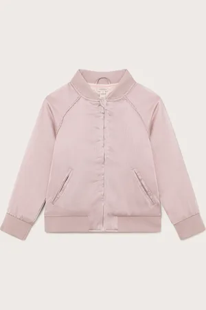Monsoon Textured Satin Bomber Jacket