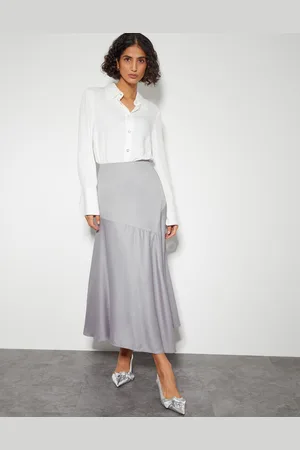 Monsoon Fran Flared Satin Skirt