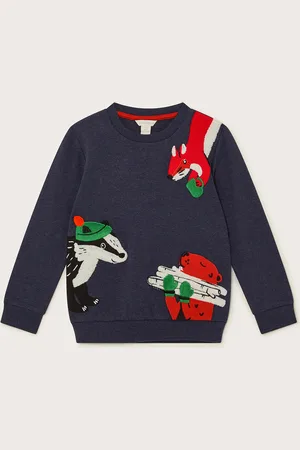 Monsoon Animal Embroidered Applique Jumper
