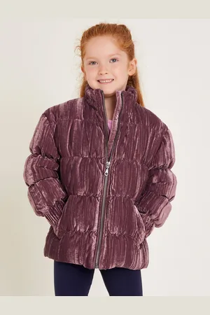 Monsoon Crushed Velvet Puffer Jacket