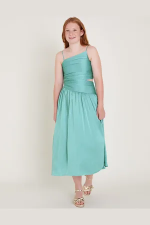 Monsoon Satin Cut-Out Prom Dress