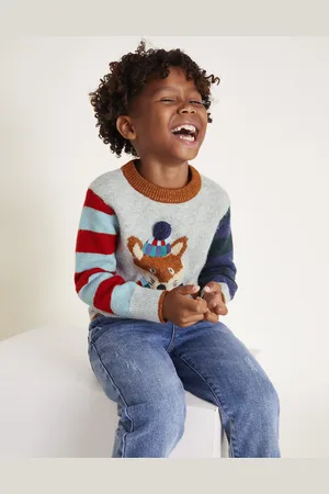 Monsoon Fox Colourblock Crew Neck Jumper