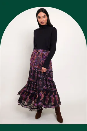 Bohemia East Paisley Print Skirt