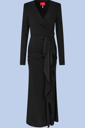 Crās Ruffle Wrap Maxi Dress
