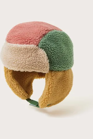 Monsoon Borg Colour Block Trapper Hat Multi