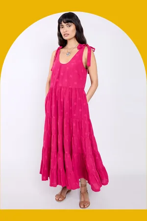 Bohemia East Tie Strap Spot Maxi Dress