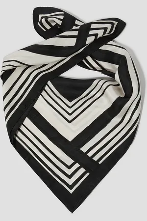 Monsoon Salma Silk Monochrome Square Scarf