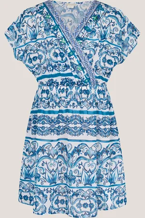 Monsoon Ornate Floral Print Kaftan Dress