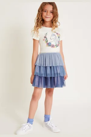 Monsoon Short Sleeve Unicorn Disco Dress