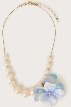 Monsoon Detachable Flower Pearl Necklace