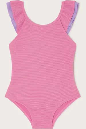Monsoon Frilly Seersucker Swimsuit