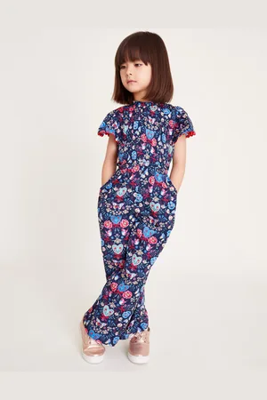 Monsoon Floral Butterfly Short Sleeve Jumpsuit