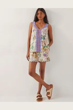 Monsoon Kaia Scallop Floral Shorts