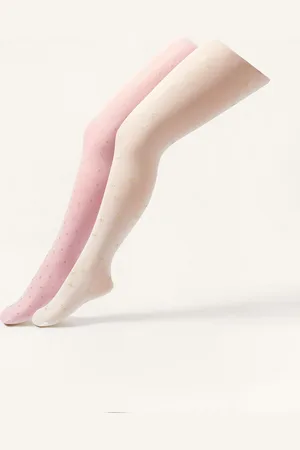 Monsoon 2-Pack Glittery Print Tights