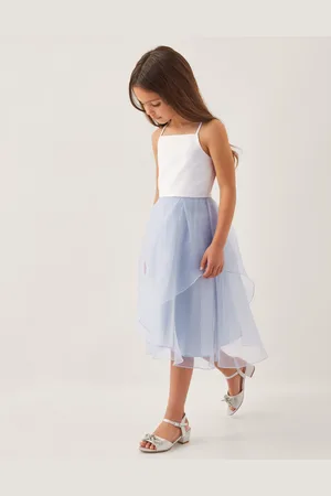 Monsoon Peony Plain Organza Party Dress