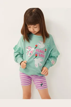 Monsoon Peace And Love Sweatshirt and Cycle Shorts Set