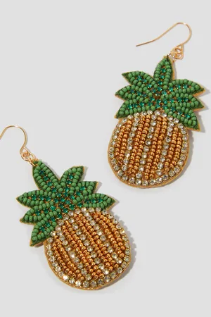 Monsoon Pineapple Bead Drop Earrings
